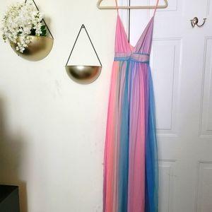 Rainbow Maternity Dress XL
